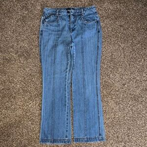 French cuff denim jeans (womens)